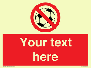 Custom No Ball Games Sign